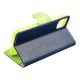 Etui Fancy Book do Samsung Galaxy S24 FE Dark Blue / Lime