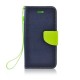 Etui Fancy Book do Samsung Galaxy S24 FE Dark Blue / Lime