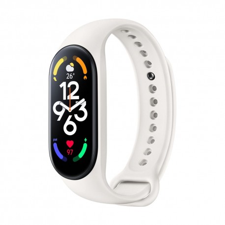 Pasek do Xiaomi Mi Band 5 / 6 / 7 Silikon Kremowy