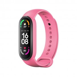 Pasek do Xiaomi Mi Band 5 / 6 / 7 Silikon Pink
