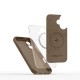 Etui Tech-Protect do iPhone 16e Magsafe Liquid SiliconeChocolate Brown