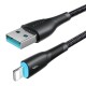 Kabel USB Lightning Joyroom Starry Series SA32 3A 1m Black