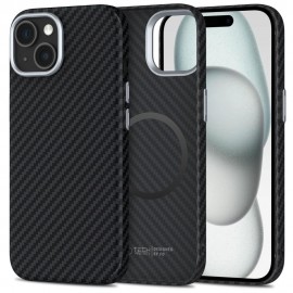 Etui Tech-Protect do iPhone 15 Magsafe Ion Carbon Black/Silver