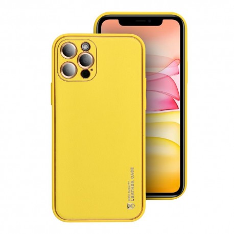 Etui Forcell Leather Case do iPhone 15 Plus Yellow