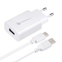 Ładowarka Sieciowa Forcell 2,4A Quick Charge 3.0 + kabel Typ C