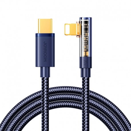 Kabel USB Typ C - Lightning Joyroom 20W 1m kątowy S-CL020A6 Blue