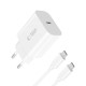 Szybka ładowarka sieciowa USB Typ C 20W PD QC 3.0 Tech-Protect + kabel Typ C