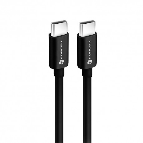 Kabel USB Typ C - USB Typ C Forcell 60W 3A C338 0,25m Black