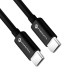 Kabel USB Typ C - USB Typ C Forcell 60W 3A C338 0,25m Black