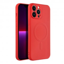 Etui Silicone Mag Cover do iPhone 13 Pro Max MagSafe Red