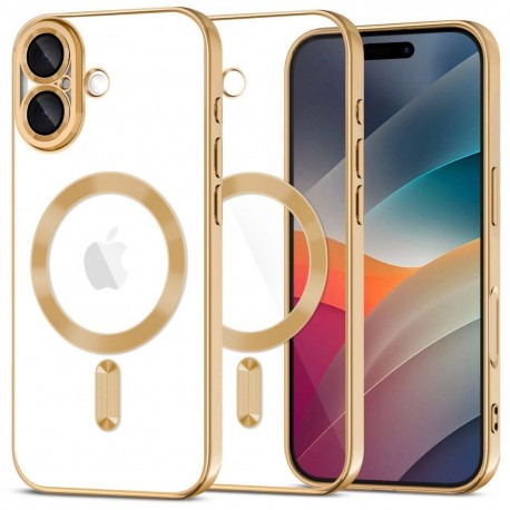 Etui Tech-Protect do iPhone 17 MagSafe MagFlex Shiny Gold