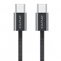 Kabel USB Typ C - USB Typ C AWEI 60W CL-219T 1m Black