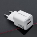 Ładowarka Sieciowa Forcell USB A i USB Typ C F-Energy Mini GaN III 30W QC 4.0