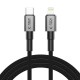 Kabel USB Typ C - Lightning Tech-Protect PD27W/3A 200cm Black