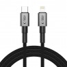 Kabel USB Typ C - Lightning Tech-Protect PD27W/3A 200cm Black