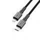 Kabel USB Typ C - Lightning Tech-Protect PD27W/3A 200cm Black