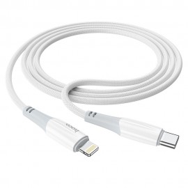 Kabel USB Typ C - Lightning Hoco PD 3A 20W X70 1m White