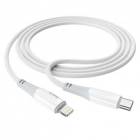Kabel USB Typ C - Lightning Hoco PD 3A 20W X70 1m White