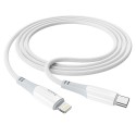 Kabel USB Typ C - Lightning Hoco PD 3A 20W X70 1m White