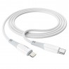 Kabel USB Typ C - Lightning Hoco PD 3A 20W X70 1m White