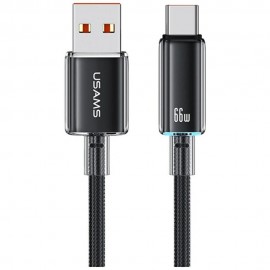Kabel USB A do USB Typ C USAMS Cloud Series US-SJ658 1,2m Black