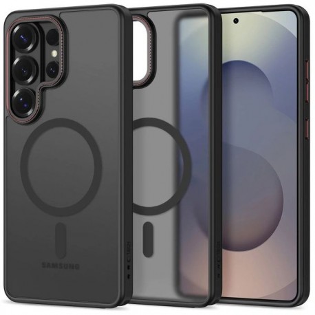 Etui Tech-Protect do Samsung Galaxy S26 Ultra MagSafe MagCam Matte Black/Red