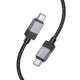 Kabel USB Typ C - USB Typ C Hoco PD 3A 60W X110 1m Black