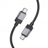 Kabel USB Typ C - USB Typ C Hoco PD 3A 60W X110 1m Black