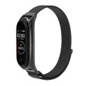Pasek do Xiaomi Mi Band 5 / 6 / 7 Nylon Black
