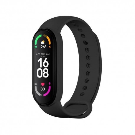 Pasek do Xiaomi Mi Band 5 / 6 / 7 Silikon Black