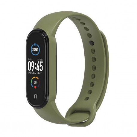 Pasek do Xiaomi Mi Band 5 / 6 / 7 Silikon Green