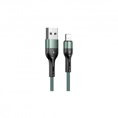 Kabel USB Lightning USAMS U55 1m 2A SJ448USBSG02 Green