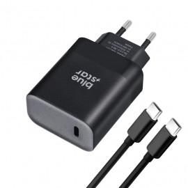 Szybka ładowarka sieciowa USB Typ C QC4.0 PD 3A 45W Blue Star + kabel Typ C