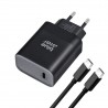 Szybka ładowarka sieciowa USB Typ C QC4.0 PD 3A 45W Blue Star + kabel Typ C
