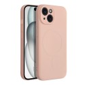 Etui Silicone Mag Cover do iPhone 15 Magsafe Pink