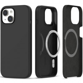 Etui Tech-Protect do iPhone 15 Magsafe Silicone Matte Black