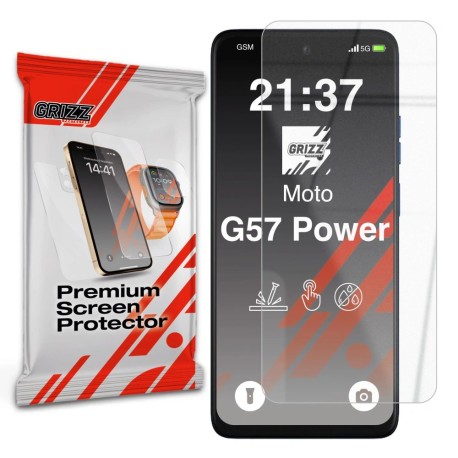Szkło Hybrydowe Nano Glass do Motorola Moto G57 Power Grizz